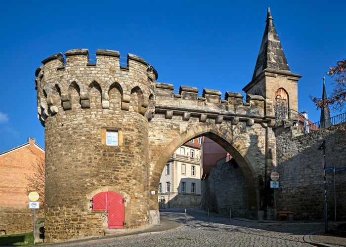 Crooked gate Merseburg Castle in Saxony-Anhalt