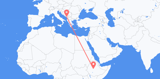 Ethiopia to Montenegro