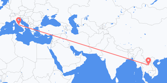 라오스 출발 이탈리아 도착 항공편