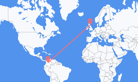 Flights from Colombia to Scotland