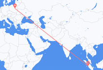 Flyrejser fra Padang til Warszawa