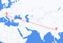 Flights from Kunming to Ljubljana