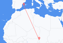 N Djamena to Ibiza