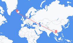 Vols de Vientiane, le Laos à Reykjavík, Islande