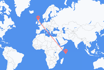 Flights from Mahé to Glasgow