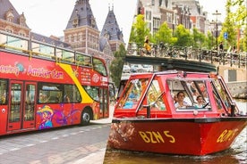 Amsterdam Hop-On Hop-Off -bussi ja/tai -vene