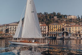 Visite guidée privée en bateau à voile sur le lac de Côme avec apéritif