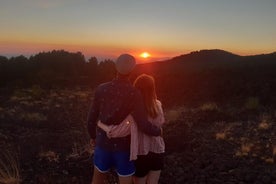 Excursion à la demi-journée à l'Etna au coucher du soleil au départ de Catania