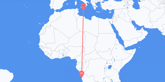 Angola to Malta