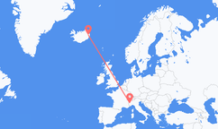 Flights from Turin to Egilsstaðir