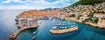 The aerial view of Dubrovnik, a city in southern Croatia fronting the Adriatic Sea, Europe.