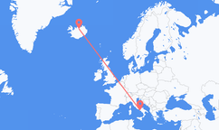 Flights from Naples to Akureyri