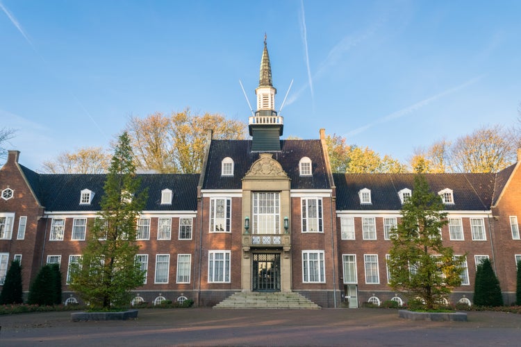 photo of view of Beautiful architecture of old town hall in Alphen aan den Rijn, Holland.