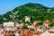 Photo of aerial view of beautiful cityscape of Gabrovo, Bulgaria.