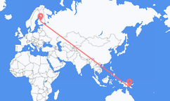 파푸아 뉴기니 포트모르즈비에서 출발해 핀란드 Jyvaskyla에게(으)로 가는 항공편