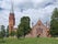 Photo of Church of St. Paul in Viljandi, Estonia, the church was built in 1863-1866 in Neo-Gothic style with elements of Tudor Gothic.