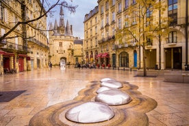 Photo of Bordeaux aerial panoramic view. Bordeaux is a port city on the Garonne river in Southwestern France.