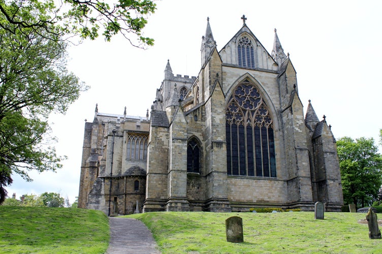 ophoto of view of Ripon Cathedral in Yorkshire, Ripon, England.