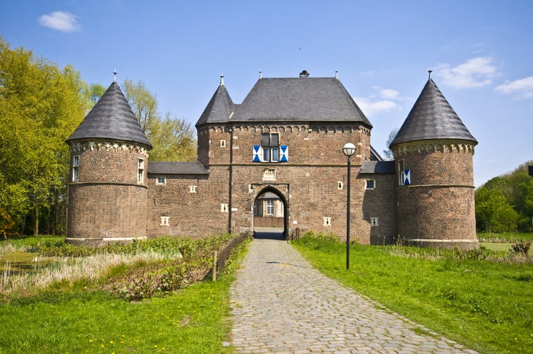 Photo of Castle Vondern in Oberhausen on a sunny day, Germany.