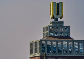 Photo of Dortmund city centre aerial panoramic view in Germany.