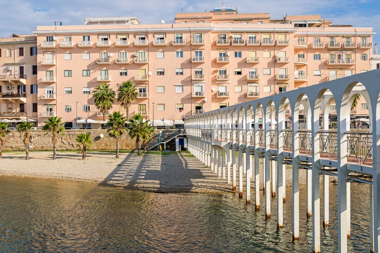 On the beach of Civitavecchia Italy