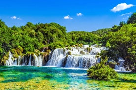 From Split & Trogir: Krka Waterfalls Day Tour with Boat Ride