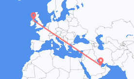 Flights from Qatar to Northern Ireland