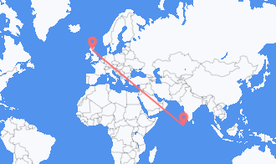 Flights from the Maldives to Scotland