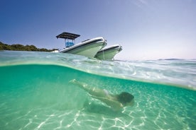 Tour en barco por Molat y Ugljan: las mejores islas de Zadar, medio día, snorkel, playas de arena