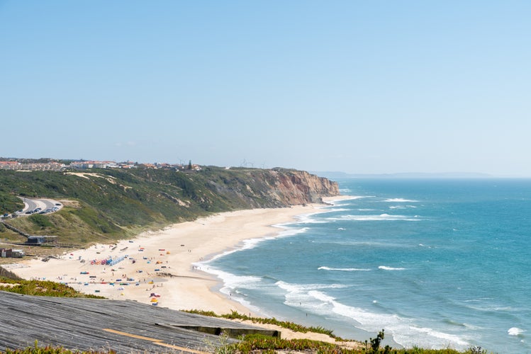 Photo of Hang gliding platform Praia de Paredes da Vitória in the municipality of Alcobaça, Portugal.