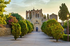 Photo of aerial view of beautiful landscape of Zaragoza, Spain.