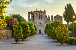 Photo of View on Peniscola from the top of Pope Luna's Castle , Valencia, Spain.