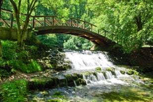 Photo of Roman bridge (Rimski Most) a bridge located in Ilidža, suburb of Sarajevo, the capital of Bosnia and Herzegovina.