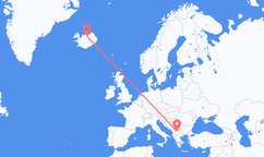Flights from Skopje to Akureyri