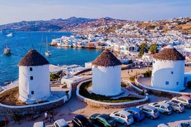 Halvdagers privat turøy med en lokal i Mykonos