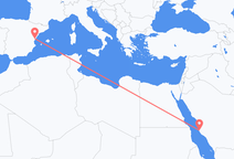 Flyrejser fra Jeddah til Castelló de la Plana