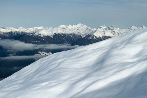 View from Plose mountain near Brixen, Dolomites, Italy.