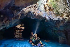 From Pula: Blue Cave Transparent Kayak Glow Night Tour