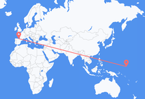 Vuelos de Kosrae, Micronesia a Bilbao, España