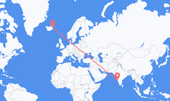Flights from Goa to Egilsstaðir