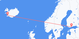 frá Íslandi til Finnlands