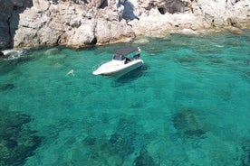 Tour privado en lancha motora CUEVA AZUL con bebidas