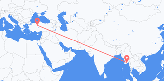 Flüge von Myanmar nach die Türkei