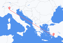 Flights from Dalaman to Milan