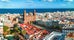 Photo of aerial view of beautiful landscape with Cathedral Santa Ana Vegueta in Las Palmas, Gran Canaria, Canary Islands, Spain.