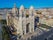 Old city center and Marseille Cathedral (Cathedrale Sainte-Marie-Majeure de Marseille). Top View.