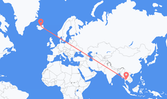 Flyrejser fra Bangkok til Akureyri
