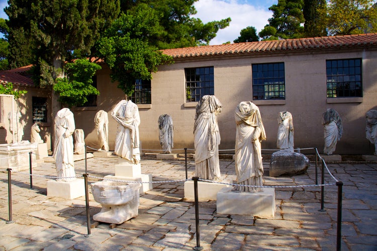 Photo of statue in the museum, ancient Corinth, Greece.