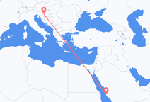 Jeddah to Zagreb