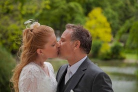 Paris Eiffel Tower Wedding Vows Renewal Ceremony with Photo Shoot